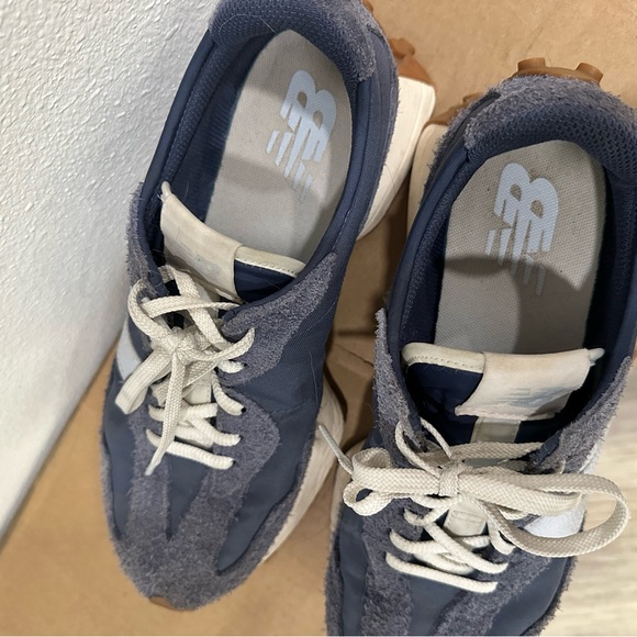New Balance 327 NAVY DENIM USED WOMENS 9.5 - Picture 4 of 5